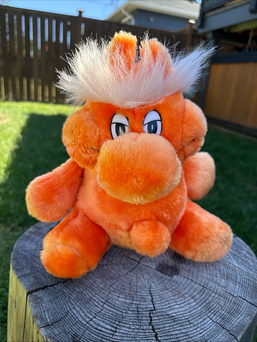 Vintage Kodak Kolorkins Orange Plush Kito character 1994